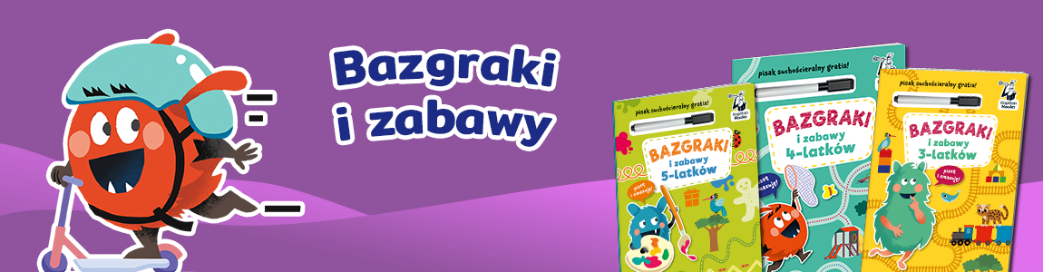Książeczki Bazgraki i zabawy dla przedszkolaków marki Kapitan Nauka